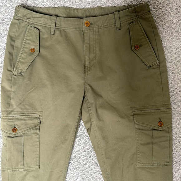 Brooks Brothers Washed Cotton Stretch Cargo Pants - Picture 3 of 10